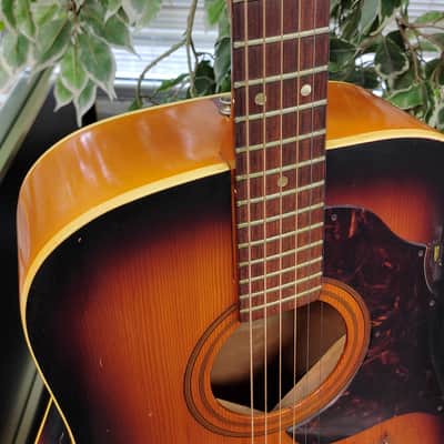Framus Texan 5/196 Acoustic Guitar - Sunburst West Germany - Vintage 1969 Model image 7