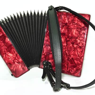Vintage Weltmeister Serino 48 Bass Lightweight Piano Accordion for Beginners Children Kids, made in Germany Small Accordian with New Straps, 2735 image 10
