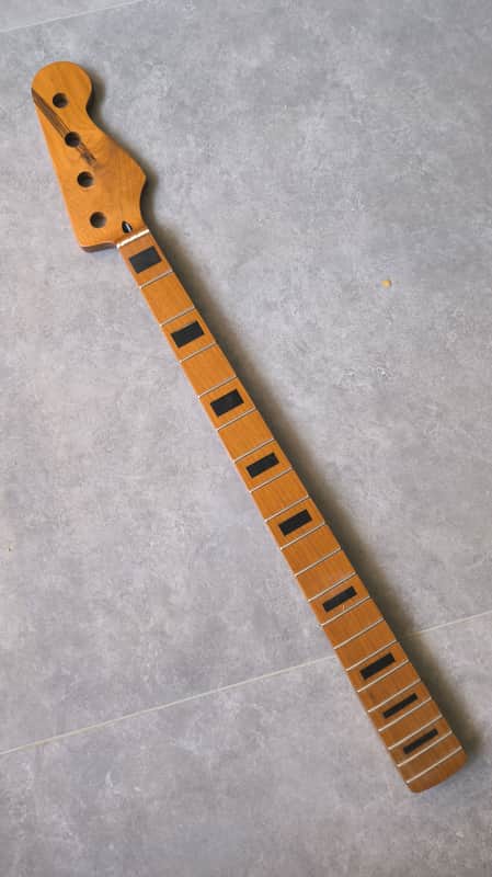 Roasted Maple Bass Guitar Neck , 20-Frets image 1