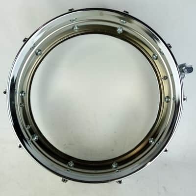 Ludwig Supraphonic 5x14"Snare Drum Monroe Badge 10Lug Vintage90s Aluminum/Chrome image 12