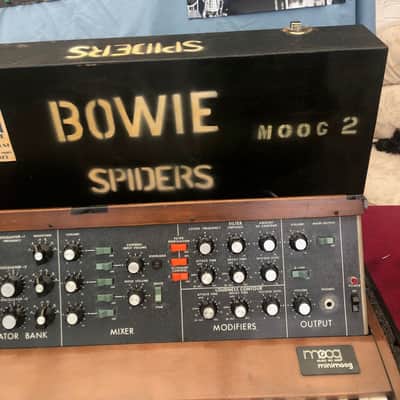 Moog MiniMoog 1972 actual David Bowie Ziggy tour no 2  1972 with actual original case and provenance image 1