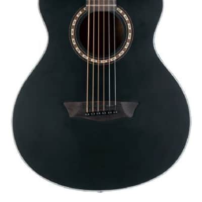 Washburn  AGM5BMK | G-Mini 5 Apprentice Series 7/8 Size Acoustic Guitar, Matte Black. New with Full Warranty! image 1