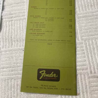 1967 Fender Musical Instruments Price List October image 8