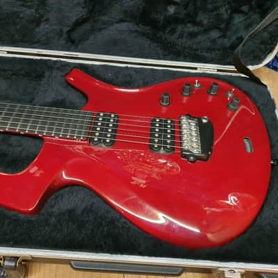 2000 Parker Fly Classic Transparent Red Carbon Fiber Unique Electric Guitar image 2