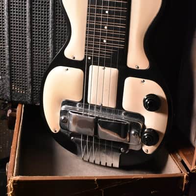 Rickenbacker Electro Model B Lap Steel with white plates with 1930s matching Amp 1930-1940 - Black image 2