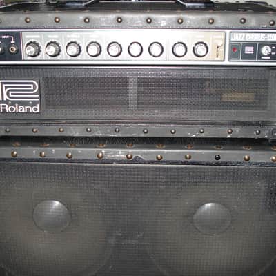 Roland Jazz Chorus 120 Head and ROland 4 by 12" speaker cabinet circa 1984 image 1