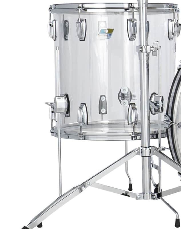 Ludwig *Pre-Order* Vistalite Clear 14x14" Acrylic Floor Tom Drum w/Legs | Made in the USA | NEW | Special Order | Authorized Dealer image 1