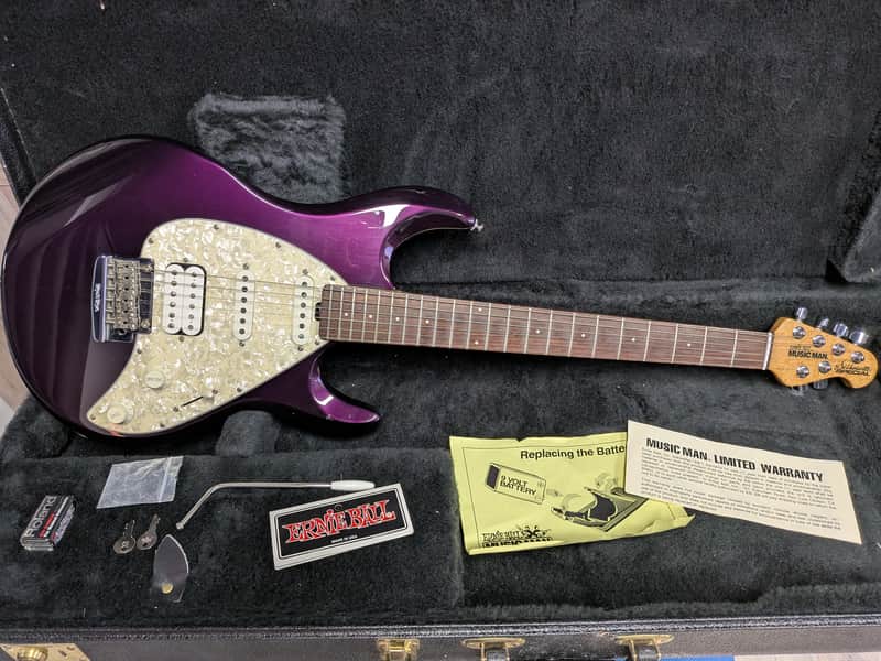 Ernie Ball Music Man Silhouette Special HSS HT 1997 Pearl Purple image 1