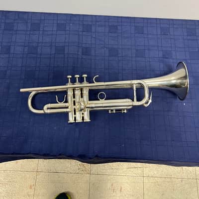 Used Benge Resno Tempered Bell 3 MLP Bb Silver Trumpet Just Serviced with Case image 2