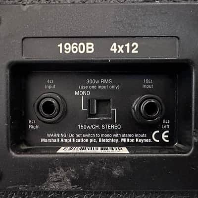 Marshall 1960A Lead 300-Watt 4x12" Angled Guitar Speaker Cabinet 1998 - Present - Black image 6