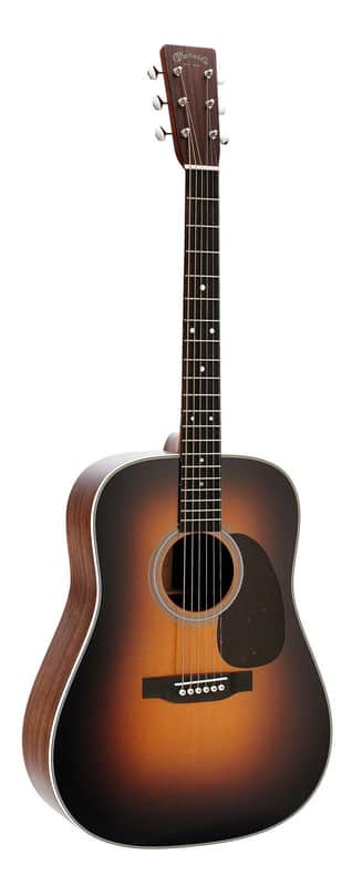 Martin, D-28 Satin Acoustic Guitar 1935 Burst w/Molded Hardshell Case image 1