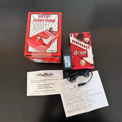 DigiTech Drop, polyphonic droptune, box, power supply, papers image 1