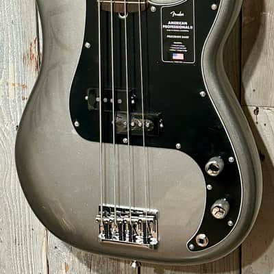 NEW Fender American Professional II Precision Bass - Mercury with Rosewood Fingerboard, Help Small Business & Buy It Here ! image 5