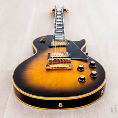 1976 Gibson Les Paul Custom Vintage Guitar Tobacco Sunburst w/ T Tops, Case image 10