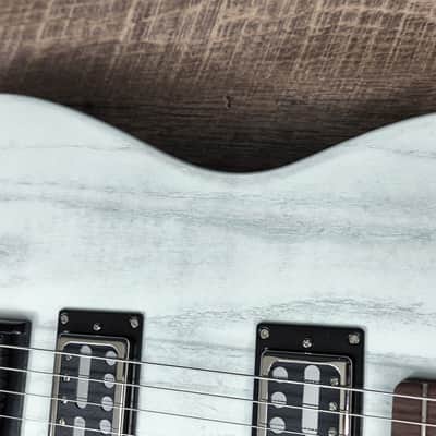 MyDream Partcaster Custom Built - White Swamp Ash Novel Foil Lollar image 10