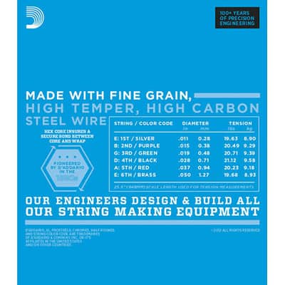 D'Addario EXL115BT Nickel Wound .011-050 image 3