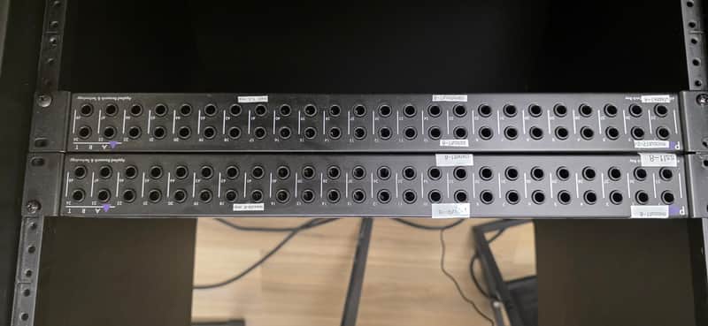ART P48 Rackmount 48-Point Balanced TRS Patchbay 2019 - Present - Black image 1
