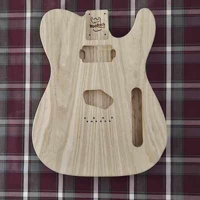 Woodtech Routing - Swamp Ash/Swamp Ash - Neck Humbucker - Chambered Telecaster Body - Unfinished image 1