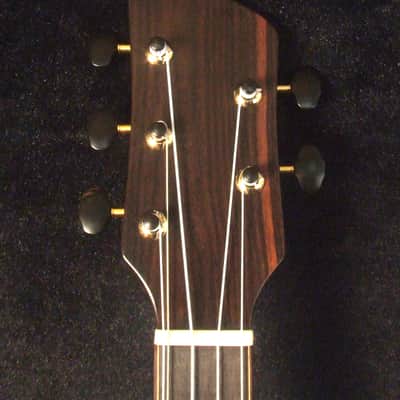 Handmade 5 String Tenor Ukulele, Solid Curly Acacia, The Islands Soundhole, Soft-bag, Bruce Wei UF17-2107 image 7