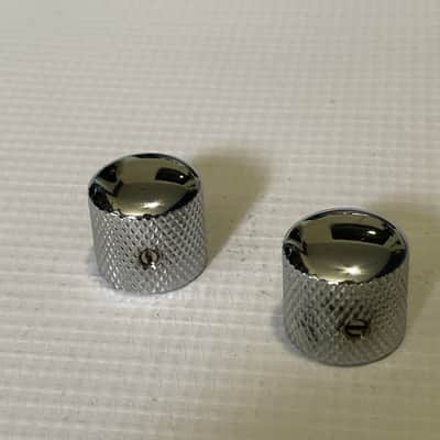 2000's Jackson JS30RR & Dinky Guitar Chrome Dome Metal Volume Set Screw Knob Set image 2