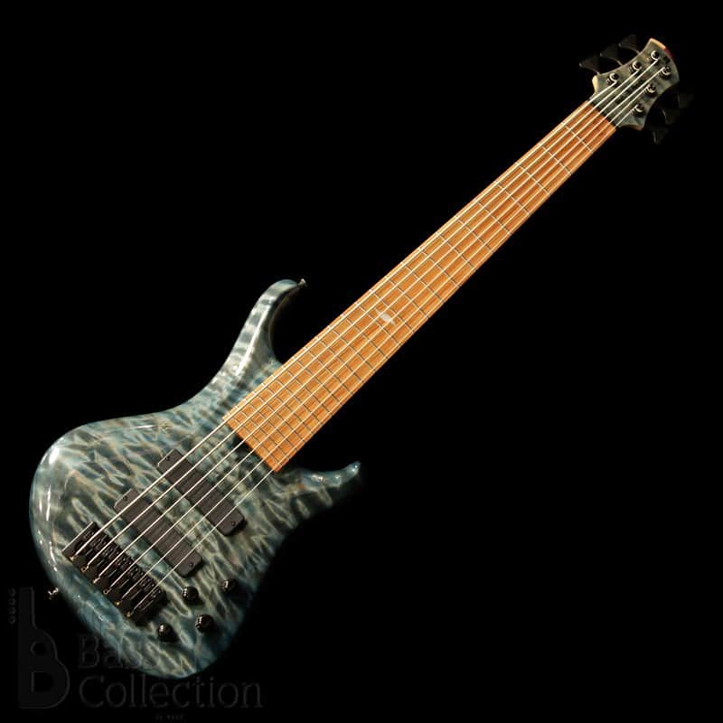 Roscoe LG Custom 6st/34 (Exhibition Grade Quilt Maple Top / Faded Blue Jean) image 1