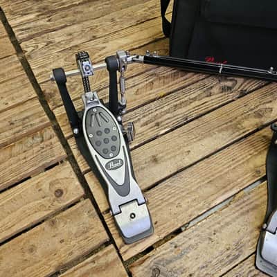 Bass Drum Double Pedal Pearl Eliminator P2002 w/Case USED! RKEMM280726 image 4