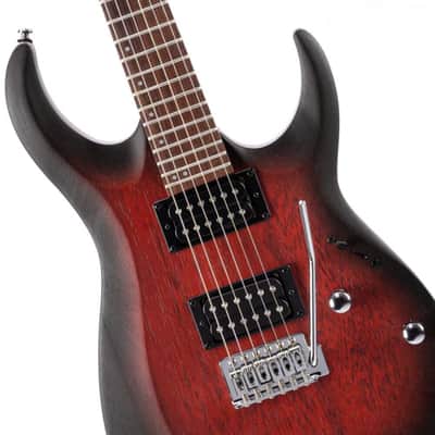 Cort X100OPBB Electric Guitar - Open Pore Black Cherry Burst image 4