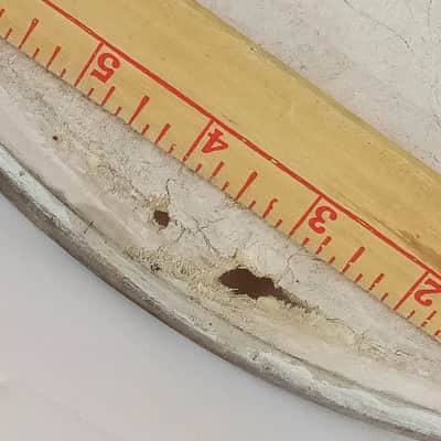 Ludwig 16" Floor Tom Drum Calf Skin Batter/Resonant Head Vintage 40s USA image 2