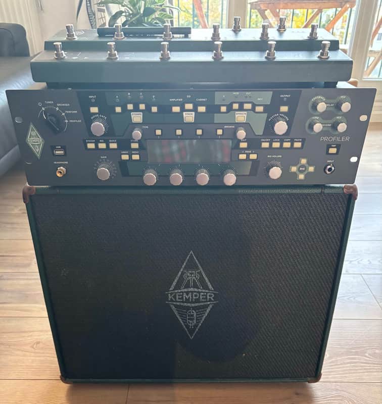 Kemper Kemper Amps Profiler PowerRack 600-Watt Modeling Guitar Amp Head with Remote Controller Pedal 2021-Present - Black image 1