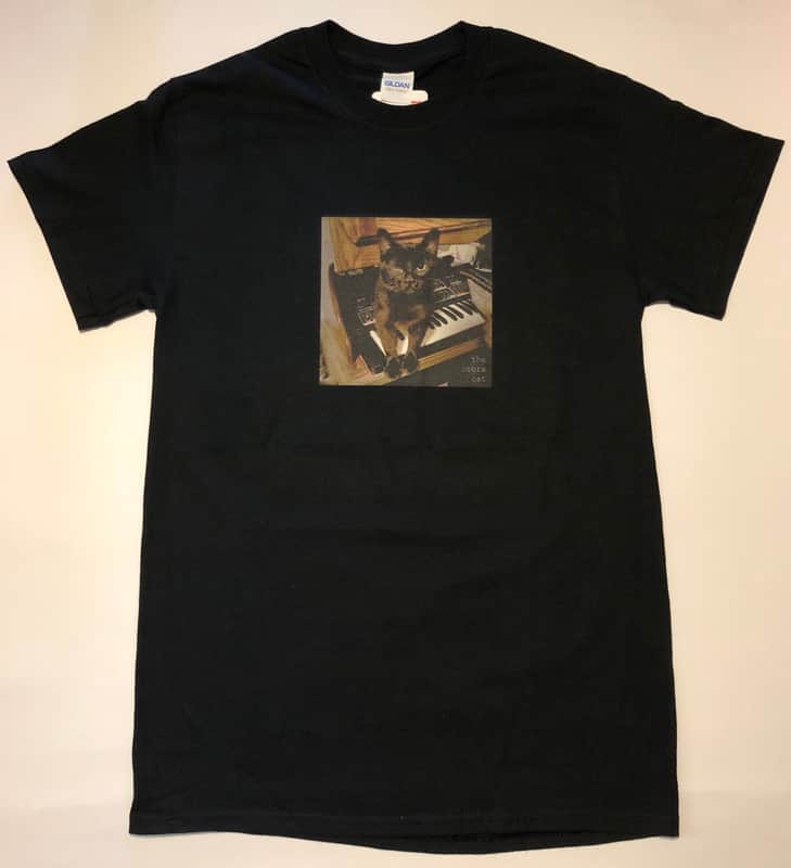 The Cobra Cat Moog Realistic MG-1 Synth T-Shirt Shirt in Black image 1