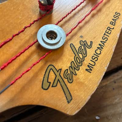 1973 Fender Musicmaster Bass - refin Nitro image 12