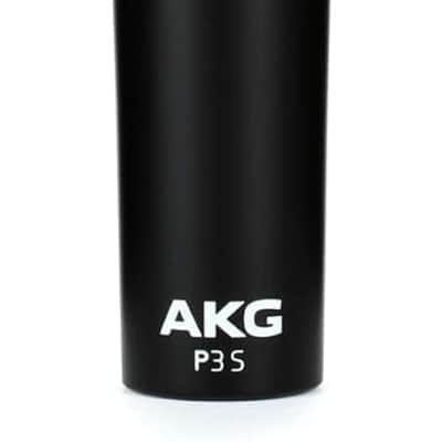 AKG Pro Audio P3S High-Performance Cardioid Dynamic Vocal Microphone with On/Off Switch, XLR Connector, Professional Studio & Live Performance Cardioid Mic for Live Vocals, and Recording, Black image 1