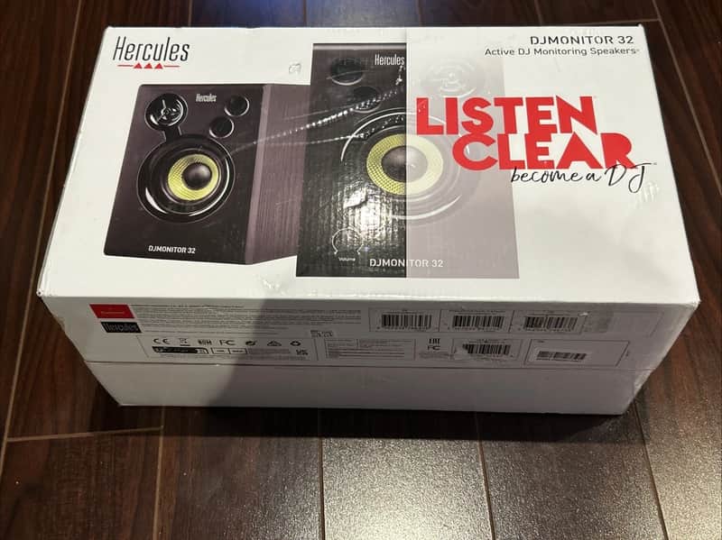Hercules DJMonitor 32 Active Multimedia Studio Monitor Speakers image 1