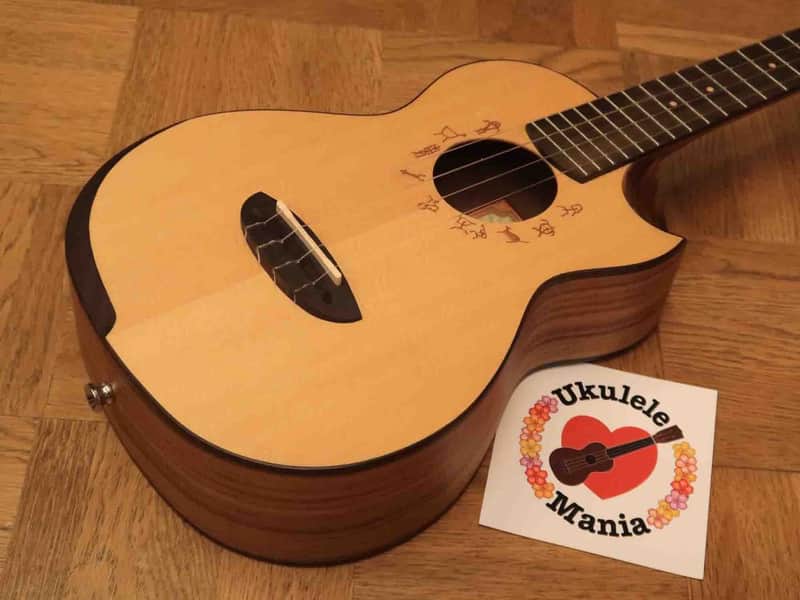 aNueNue Super Lani Spruce top Koa Cutaway Slot head Tenor Ukulele 3101 image 1