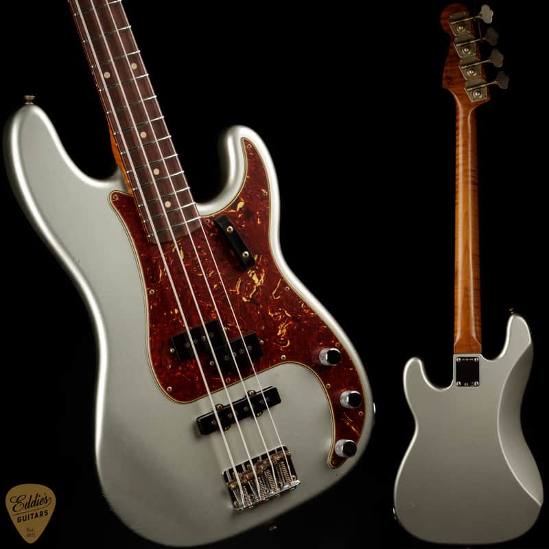 Fender Custom Shop Eddie's Exclusive 1964 Precision Bass Journeyman Relic - Inca Silver image 1