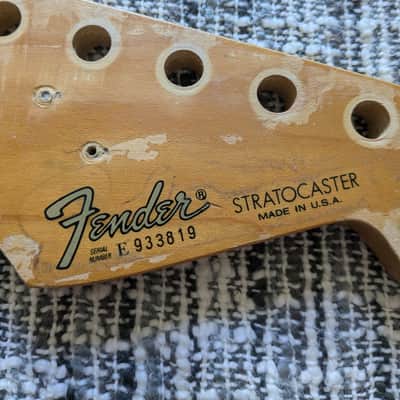 1989 Fender American Standard Stratocaster Strat Maple Neck Refret Project USA image 14