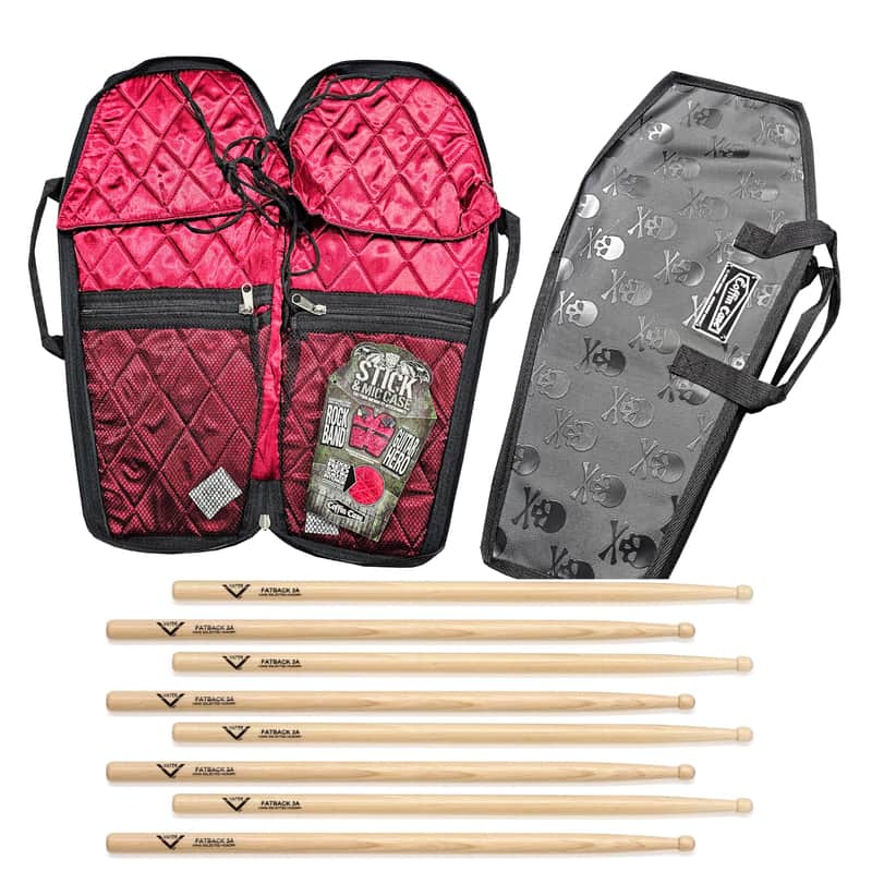 Vater Fatback 3A Drum Sticks Hickory 4 Pairs With Coffin Stick Case Offer! image 1