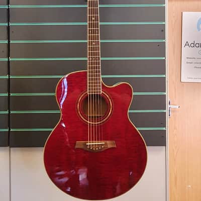 Tanglewood Sundance TW57 1999 Trans Red Electro Acoustic Guitar image 1