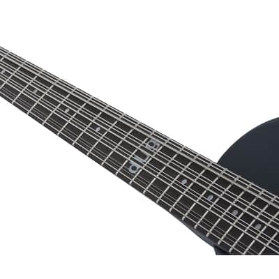 Schecter dUg Pinnick DP-12 Left Hand Solid Body Bass Guitar Ebony/Satin Black - 460 - Used image 12