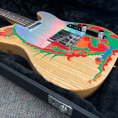 Fender Artist Series Jimmy Page Telecaster with Rosewood Fretboard -Natural with Dragon Graphic image 1
