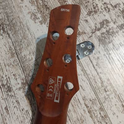 Ibanez SR756 6 string Bass Neck Jatoba (Warped/Broken Truss rod) image 6