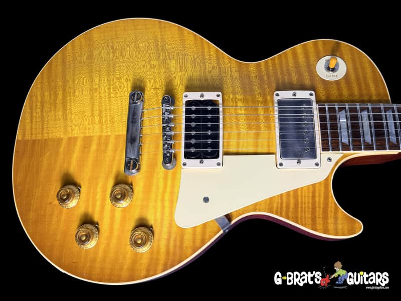 2024 Gibson Les Paul '59 Custom Shop Dealer Select Chambered Murphy Lab Light Aged ~ Lemon Burst ~ ONLY 7 LBS!! image 1