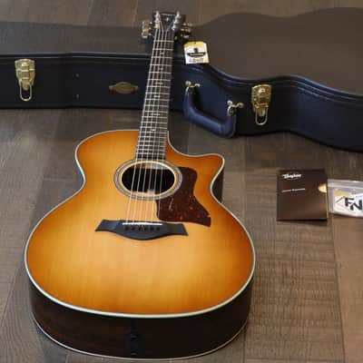 MINTY! 2021 Taylor 714ce Limited Edition Grand Auditorium V-Class Walnut Shaded Edge Burst + OHSC (6848) image 1