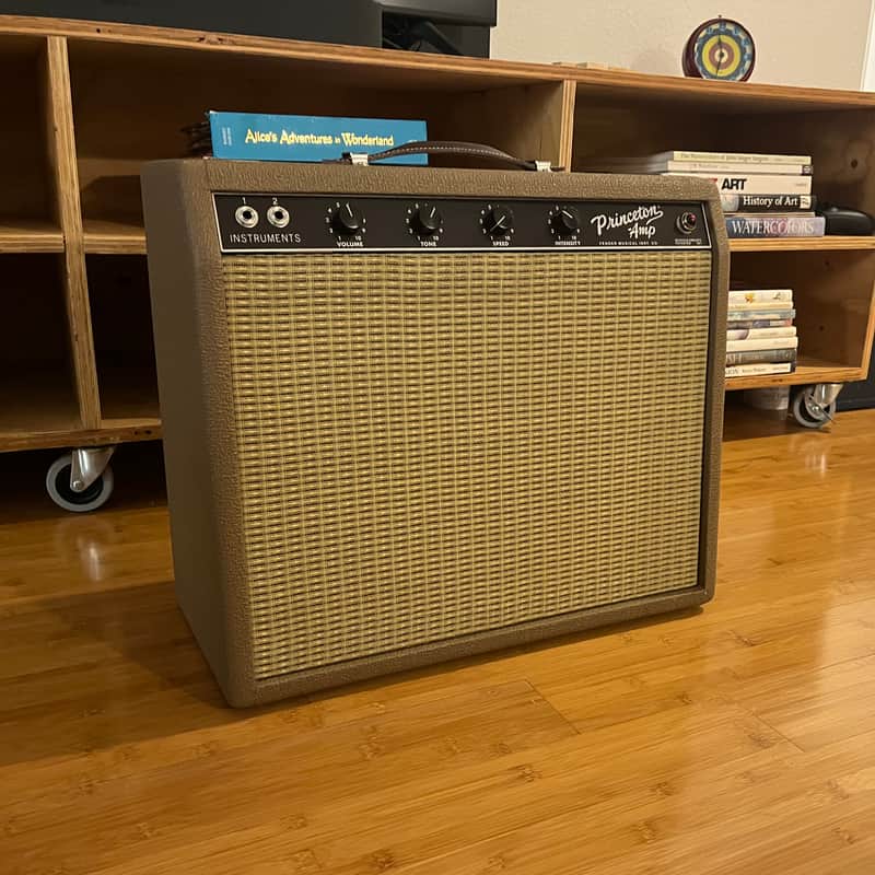 Fender Chris Stapleton Signature '62 Princeton 1x12" 12-Watt Guitar Combo 2019 - Present - Brown Vinyl with Wheat Grille Cloth image 1