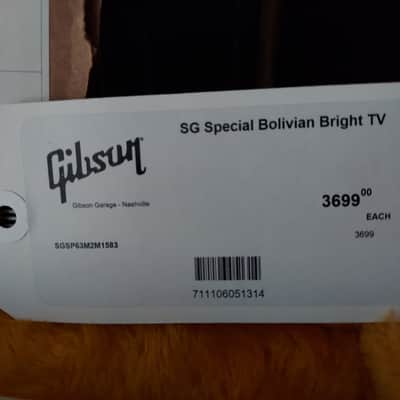 2021 Gibson SG Special VOS Bolivian Bright TV Yellow Finish (40) image 8