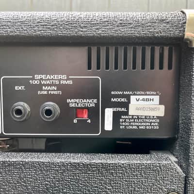 Ampeg V-4B Classic Series (V4BH) 1996 Black - Made in USA - All Tube Bass Amplifier - MINT. image 12