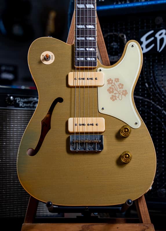 Bruno Guitars TN-295 Relic - Brass Powder Gold | Reverb