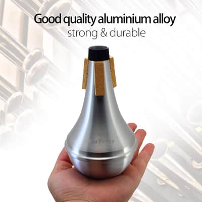 Trumpet Mute, Lightweight Aluminum Straight Mute for Jazz, 3.5"x6" Trumpet Muffler Silencer, Excellent For Stage Performance & Practice image 6