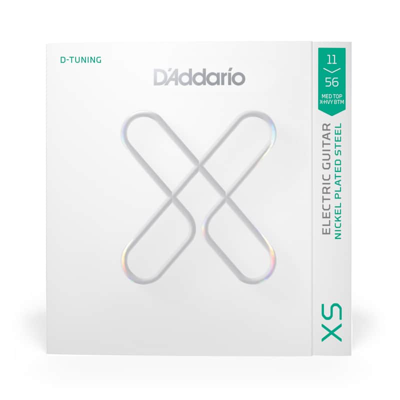 D'Addario XS 11-56 Medium Top / Extra Heavy Bottom, Nickel Electric Guitar Strings image 1