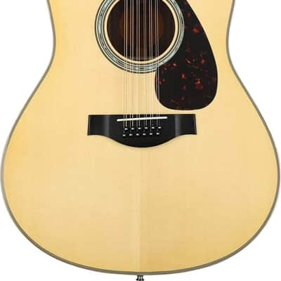 Yamaha LL16-12 12-String Jumbo Acoustic-Electric Guitar, Solid Spruce Top image 1
